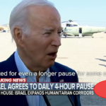 Israel has agreed to expand daily 4-hour combat pauses in Northern Gaza to allow more civilians to flee, as President Biden requested a longer pause from Prime Minister Netanyahu.